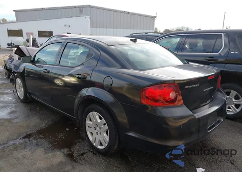2012 Dodge Avenger Se from USA, damaged, VIN 1C3CDZAB3CN174677